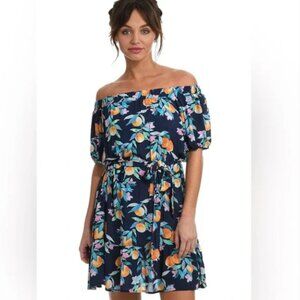 NWT Sunshine 79 Off the Shoulder Swimwear Peaches Cover Up/Dress